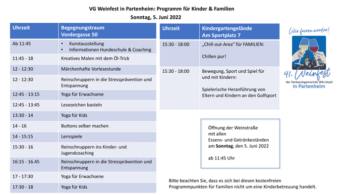 VG Weinfest Partenheim Programm für Kinder und Familien 2web